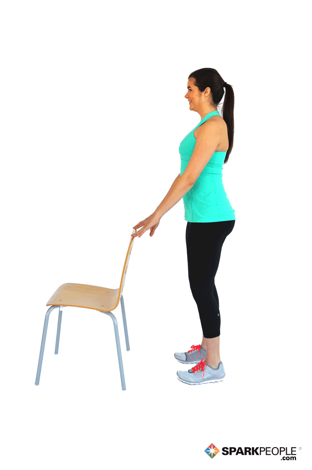  Calf Raises with Chair Exercise se 